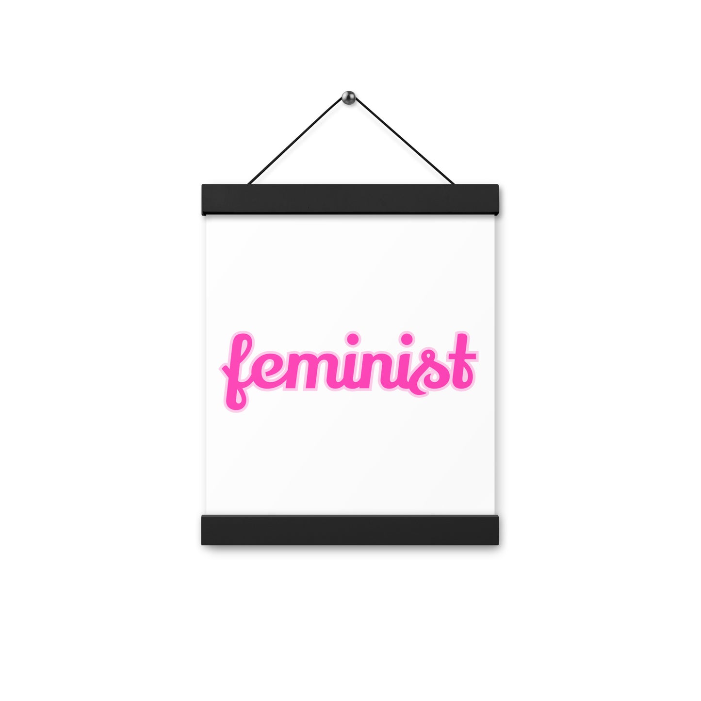 Feminist Poster with hangers