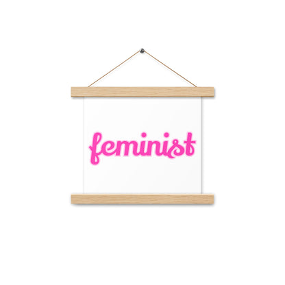 Feminist Poster with hangers