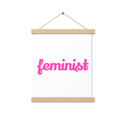 Feminist Poster with hangers