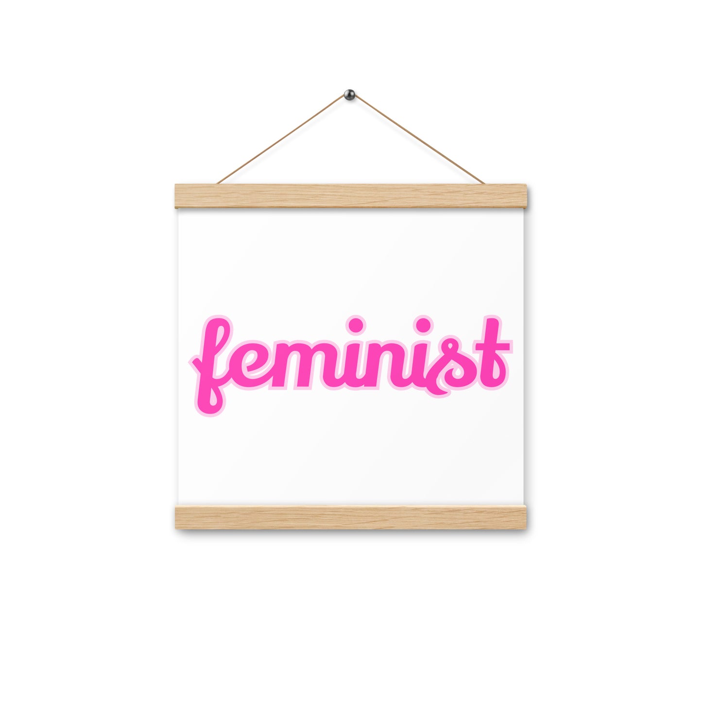 Feminist Poster with hangers