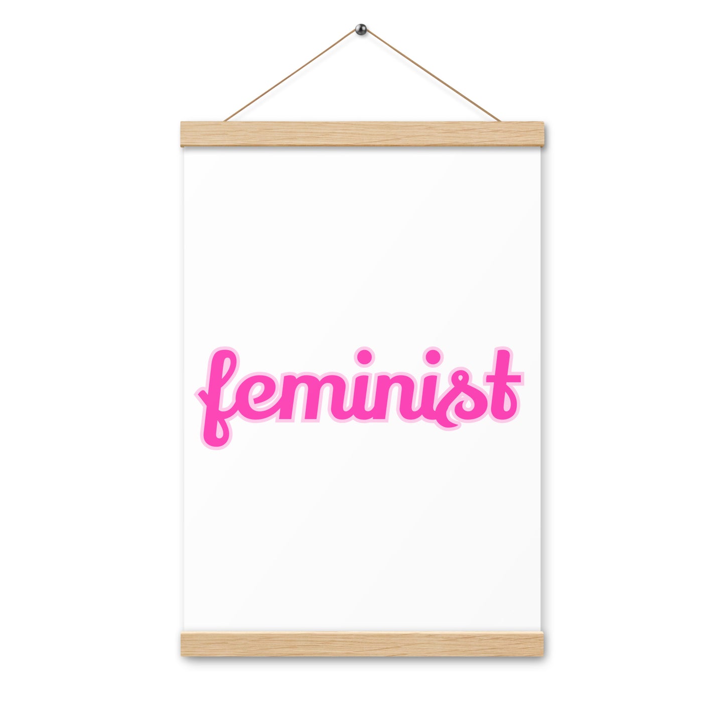 Feminist Poster with hangers