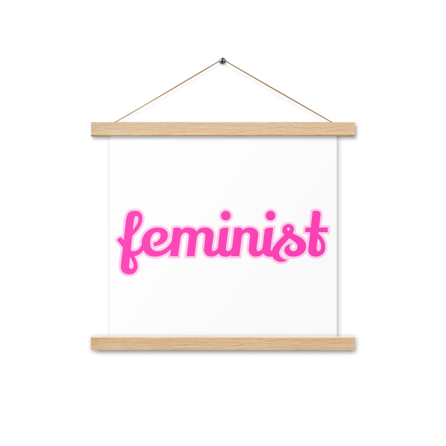 Feminist Poster with hangers