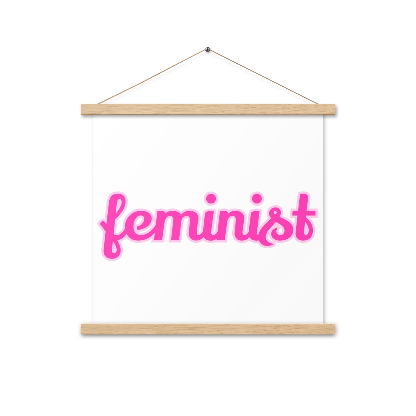 Feminist Poster with hangers