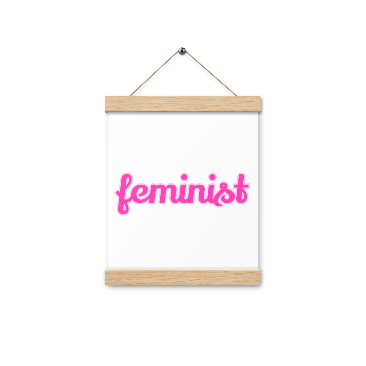 Feminist Poster with hangers