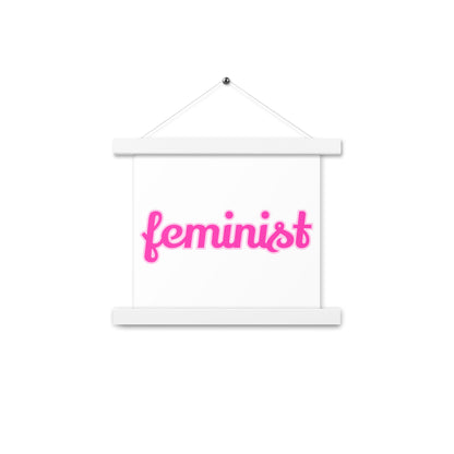 Feminist Poster with hangers