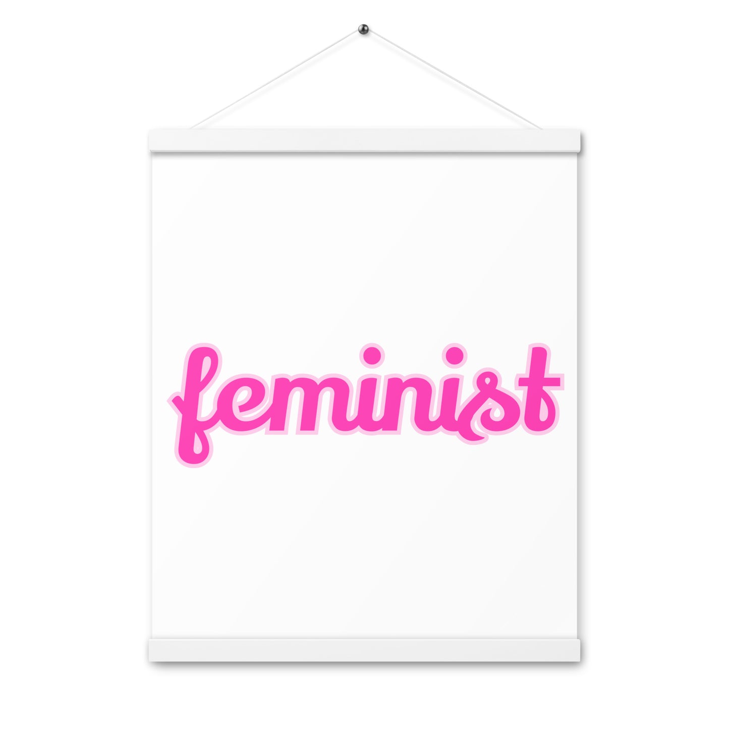 Feminist Poster with hangers