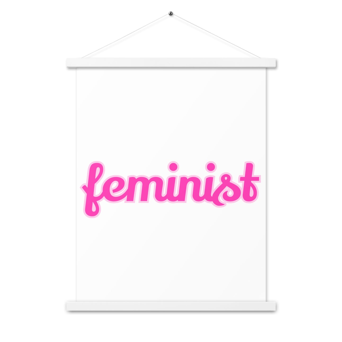 Feminist Poster with hangers