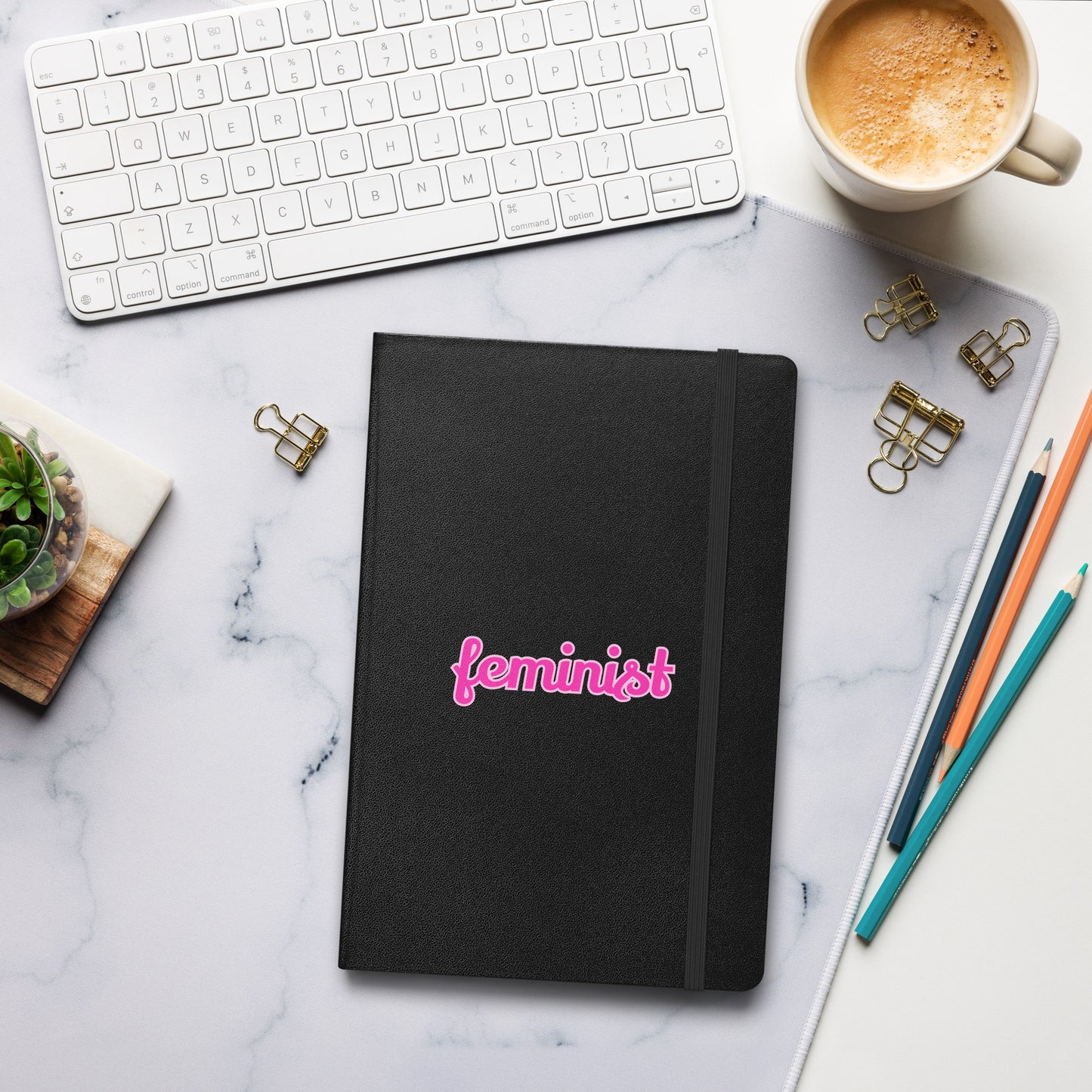 Feminist Hardcover bound notebook