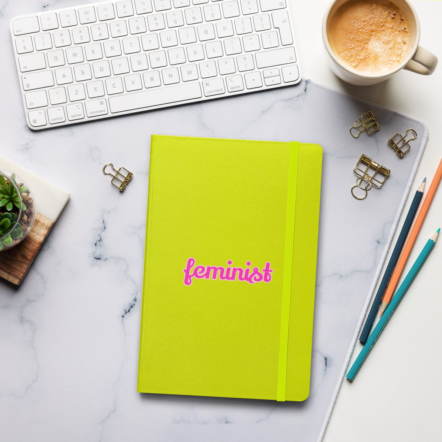 Feminist Hardcover bound notebook