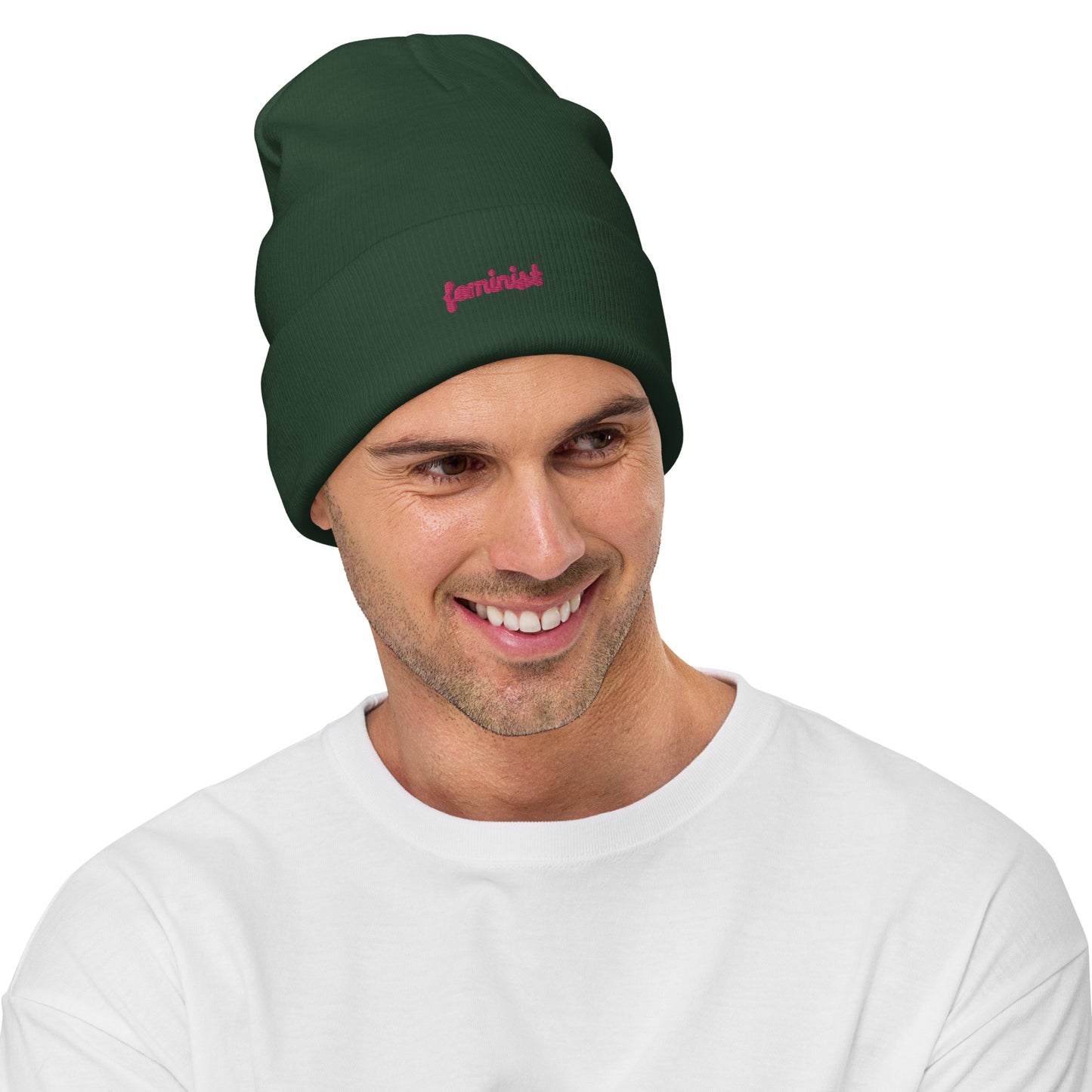 Feminist Embroidered Beanie