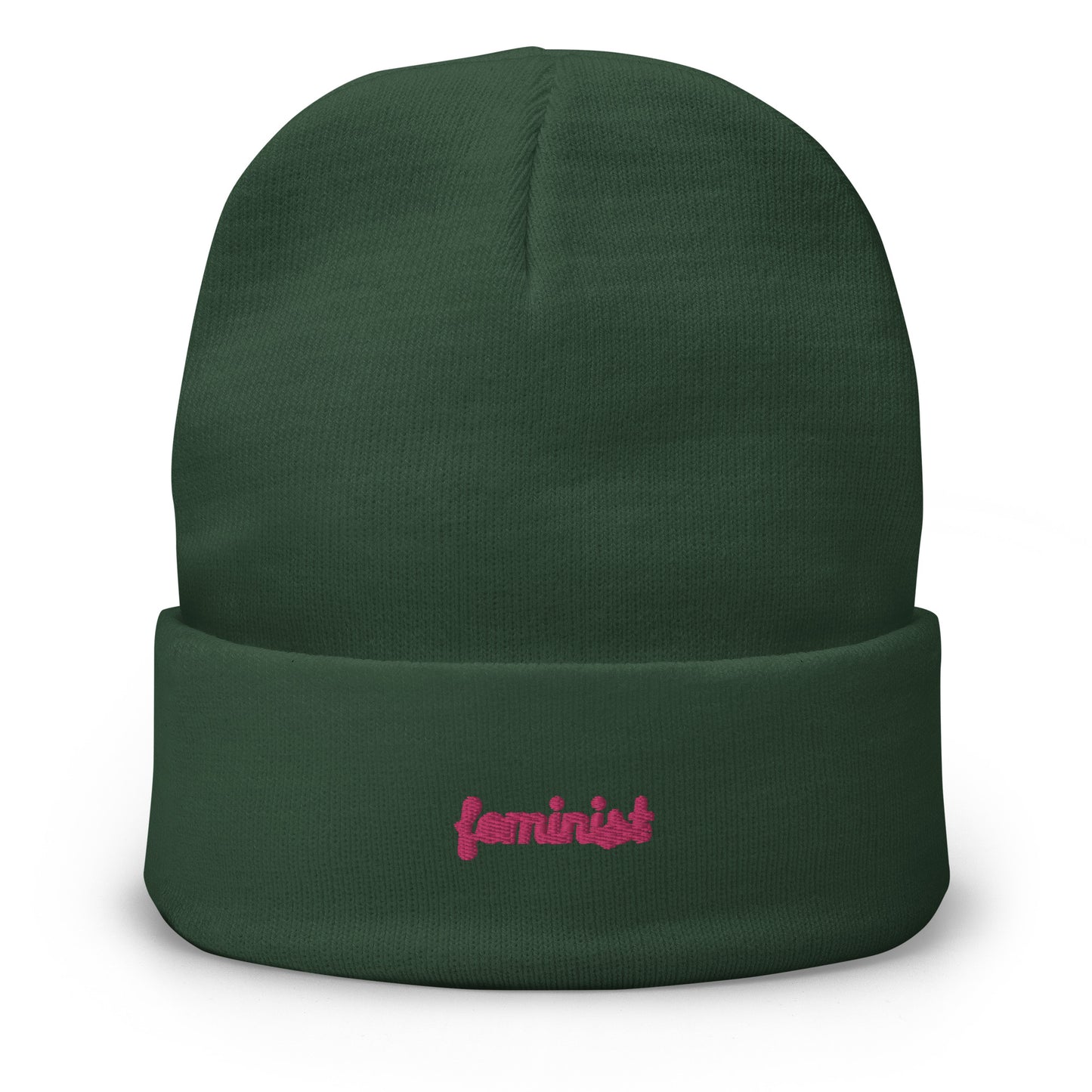 Feminist Embroidered Beanie