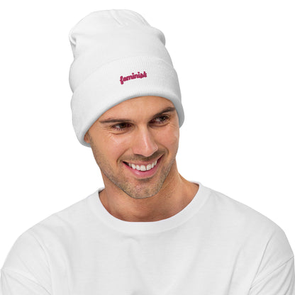 Feminist Embroidered Beanie