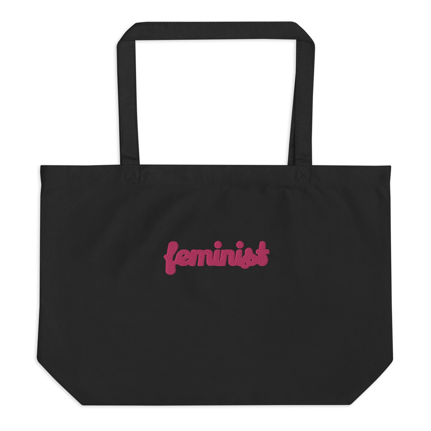 Feminist Large organic tote bag