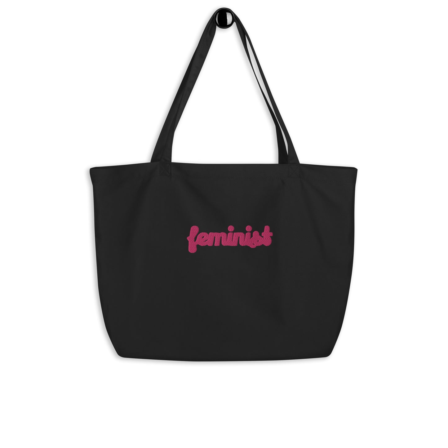 Feminist Large organic tote bag