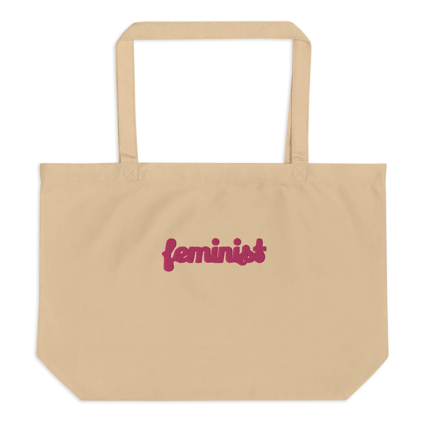 Feminist Large organic tote bag