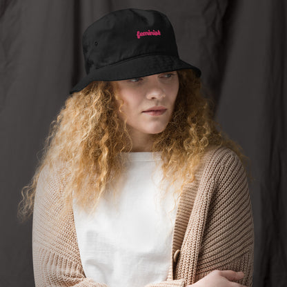 Feminist Organic bucket hat