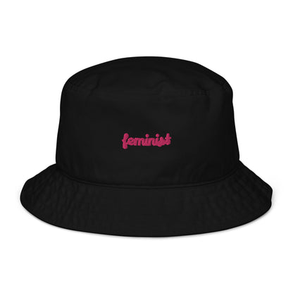 Feminist Organic bucket hat