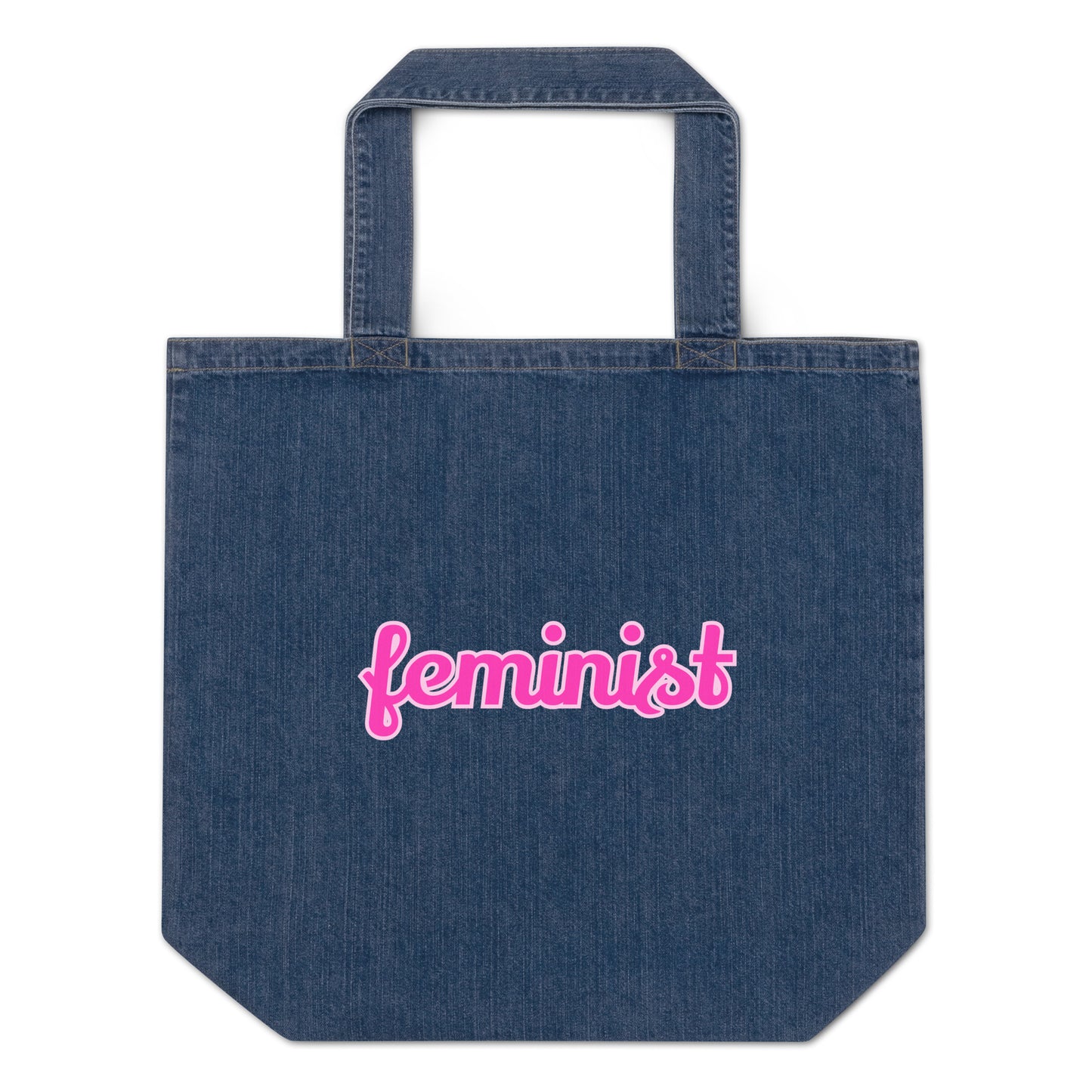 Feminist Organic denim tote bag