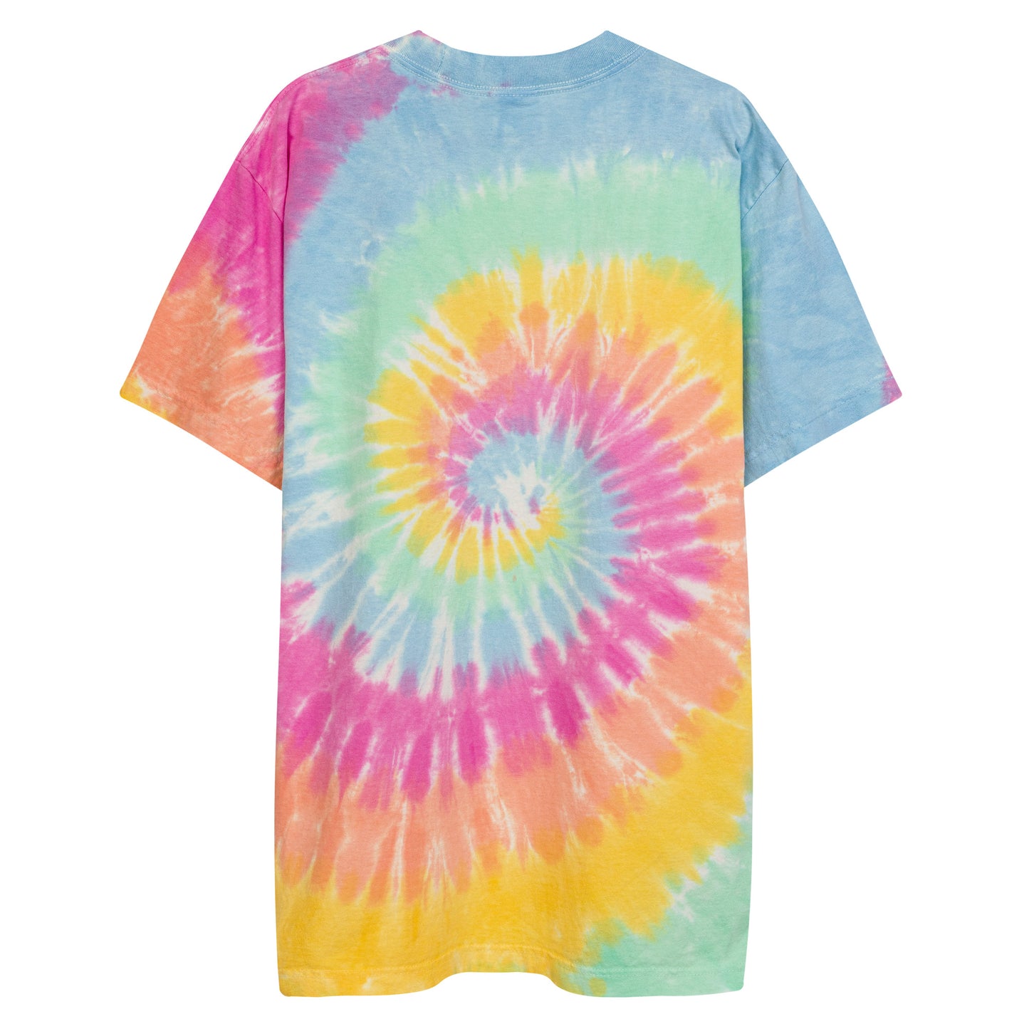 Feminist Oversized embroidered tie-dye t-shirt