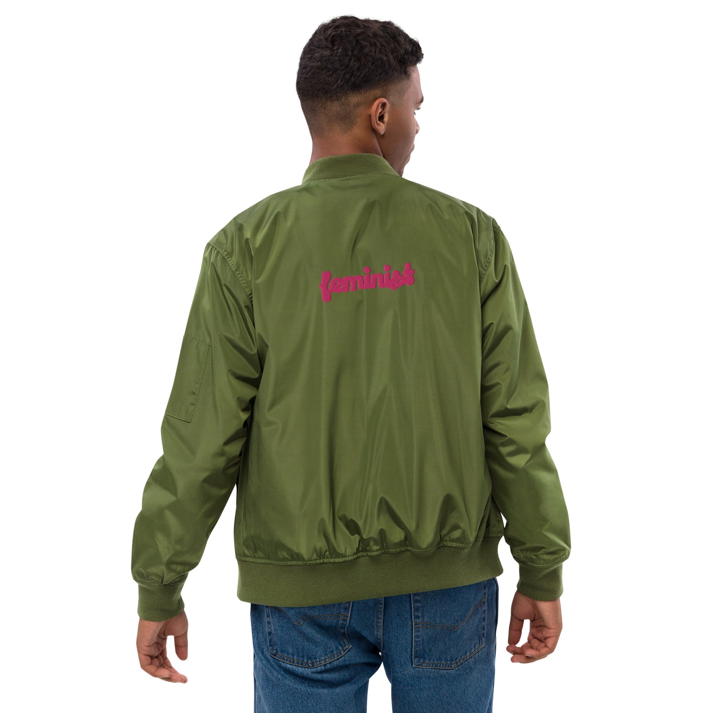 Feminist Premium recycled bomber jacket