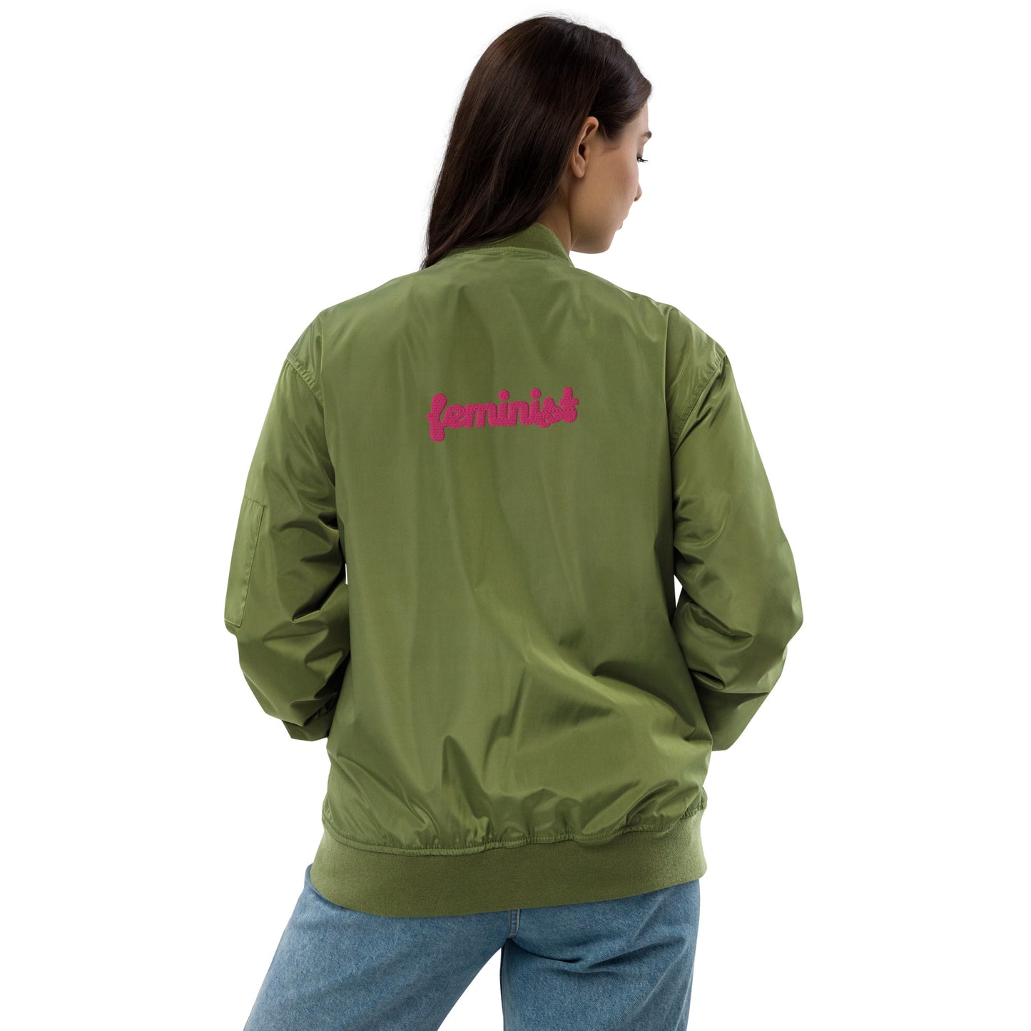 Feminist Premium recycled bomber jacket