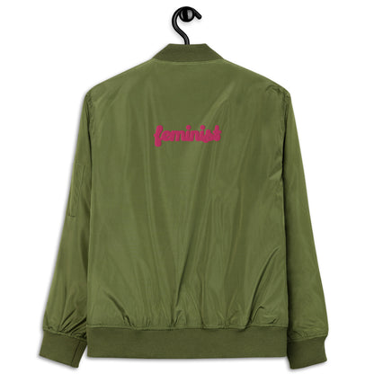 Feminist Premium recycled bomber jacket