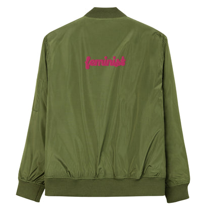 Feminist Premium recycled bomber jacket