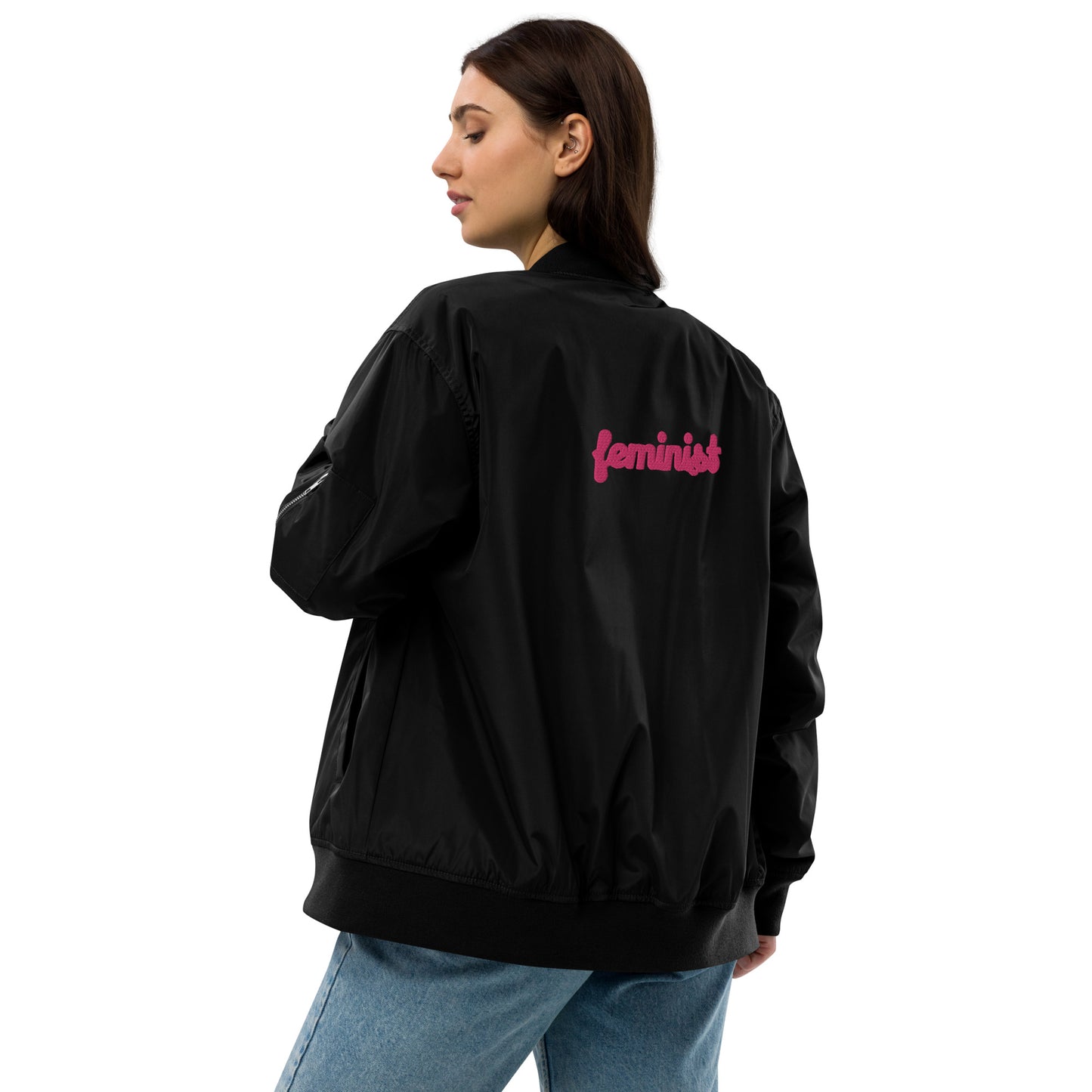 Feminist Premium recycled bomber jacket