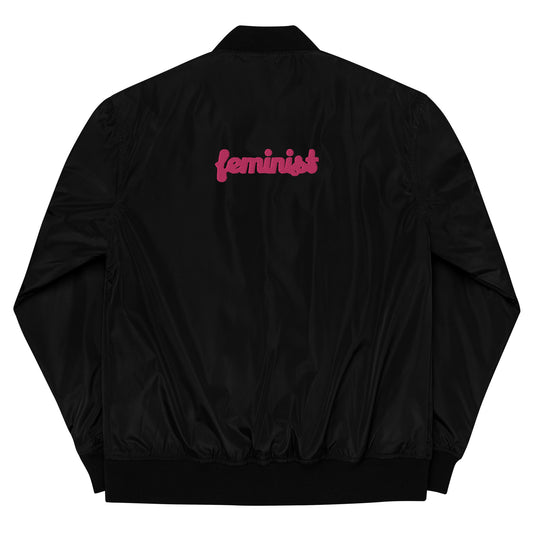 Feminist Premium recycled bomber jacket