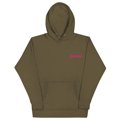 Feminist Embroidered Unisex Hoodie