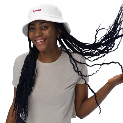 Feminist Unstructured terry cloth bucket hat