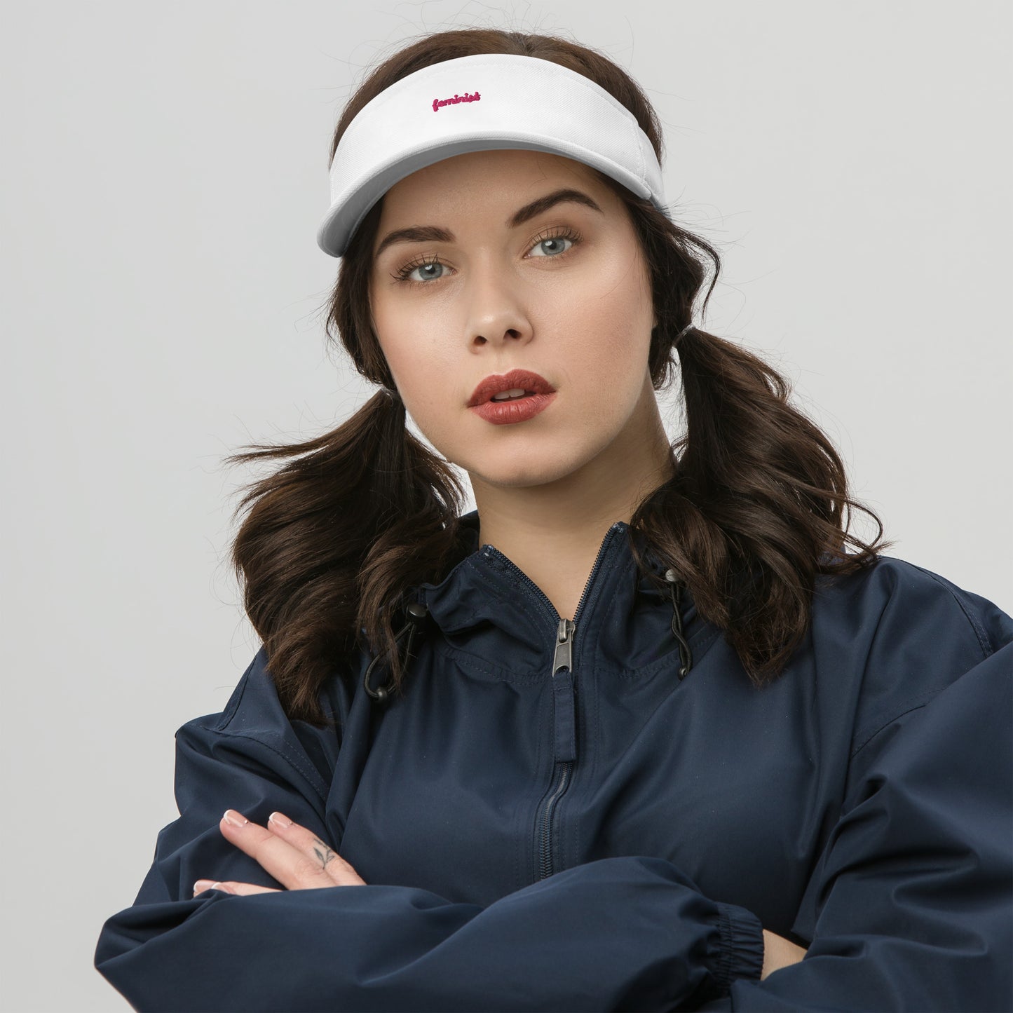 Feminist Embroidered Visor