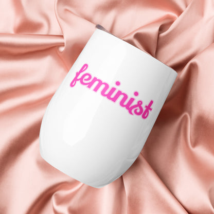 Feminist wine tumbler