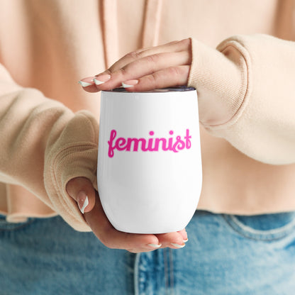 Feminist wine tumbler