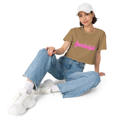 Feminist Women’s crop top