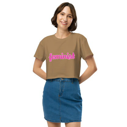 Feminist Women’s crop top