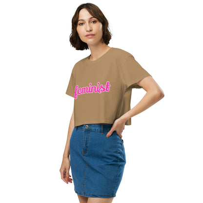 Feminist Women’s crop top