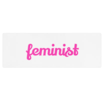 Feminist yoga mat