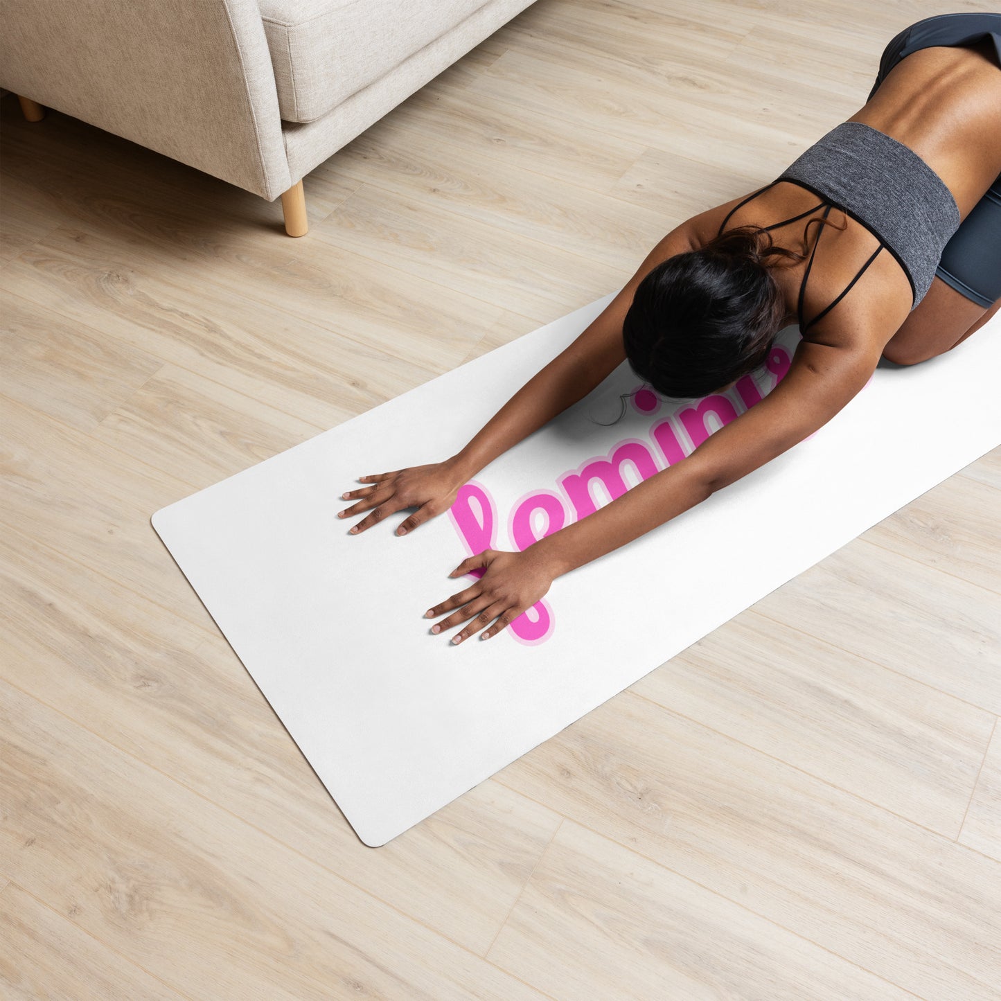 Feminist yoga mat