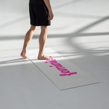 Feminist yoga mat